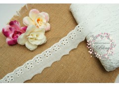 Cotton Lace Trim (4cm) - 1m length